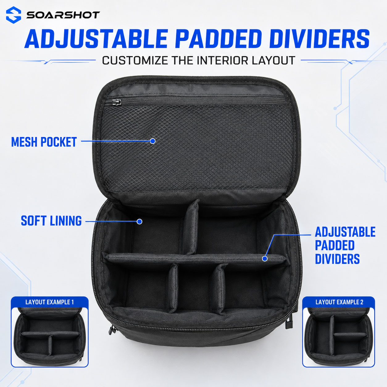 SOARSHOT Carrying Case for DJI - Rc Helicopter Bag 评论和价格